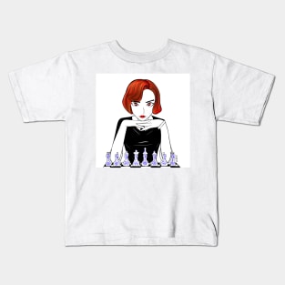 beth harmon in white talavera chess Kids T-Shirt